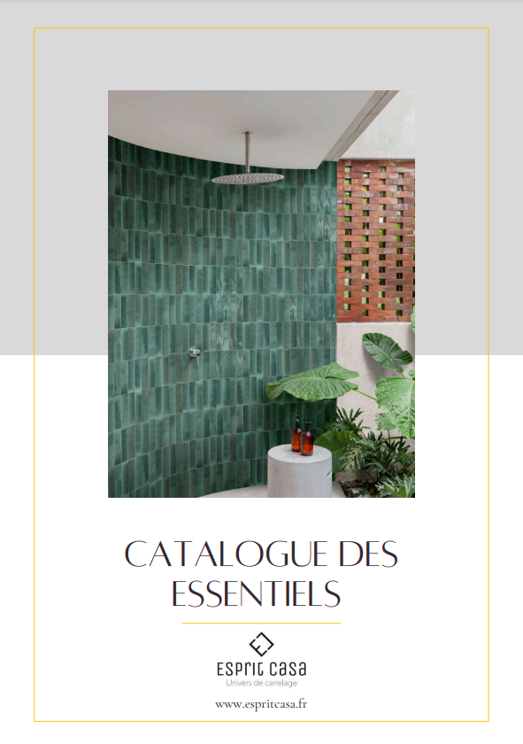 Couevrture catalogue "Les essentiels carrelage" par Esprit Casa