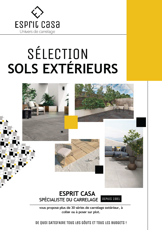 Couverture catalogue carrelage extérieur - Esprit Casa